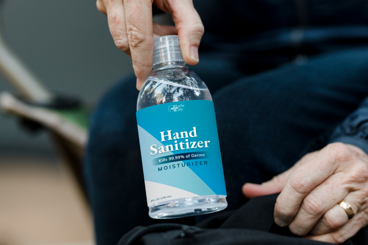 cetak label hand sanitizer