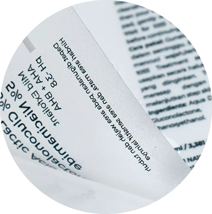LP Stiker Skincare 3 Vinyl Susu Transparan