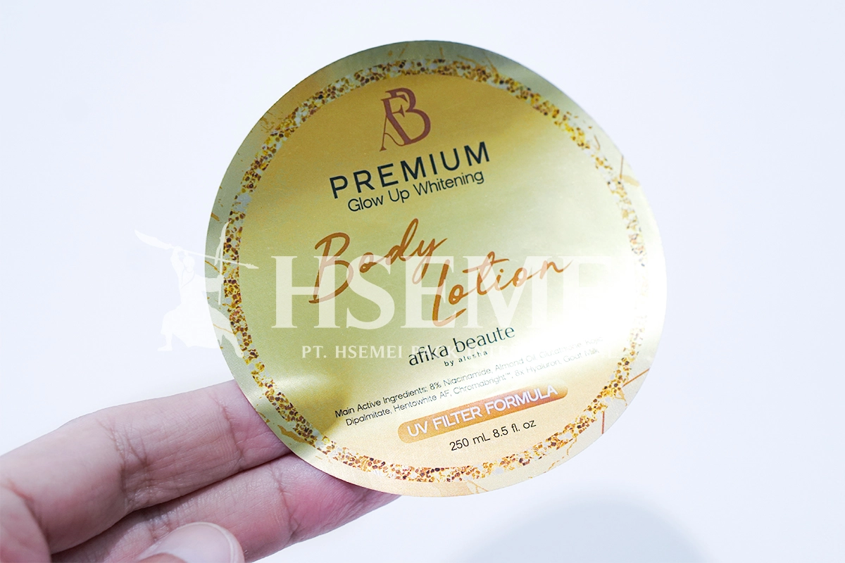 Cetak Stiker Body Lotion, Proses Cepat & Hasil Berkualitas 1 stiker body lotion