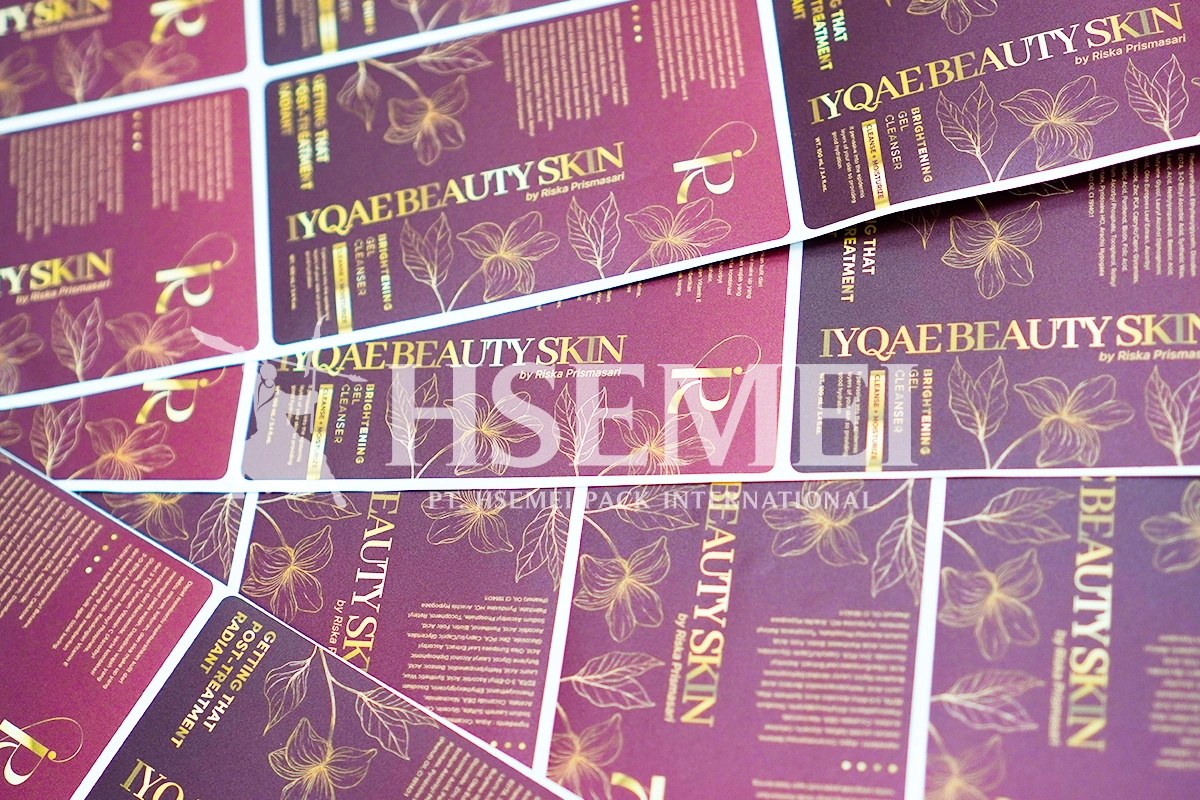 Jasa Cetak Stiker Cream Wajah, Layanan Lengkap & Proses Cepat 1 stiker cream wajah