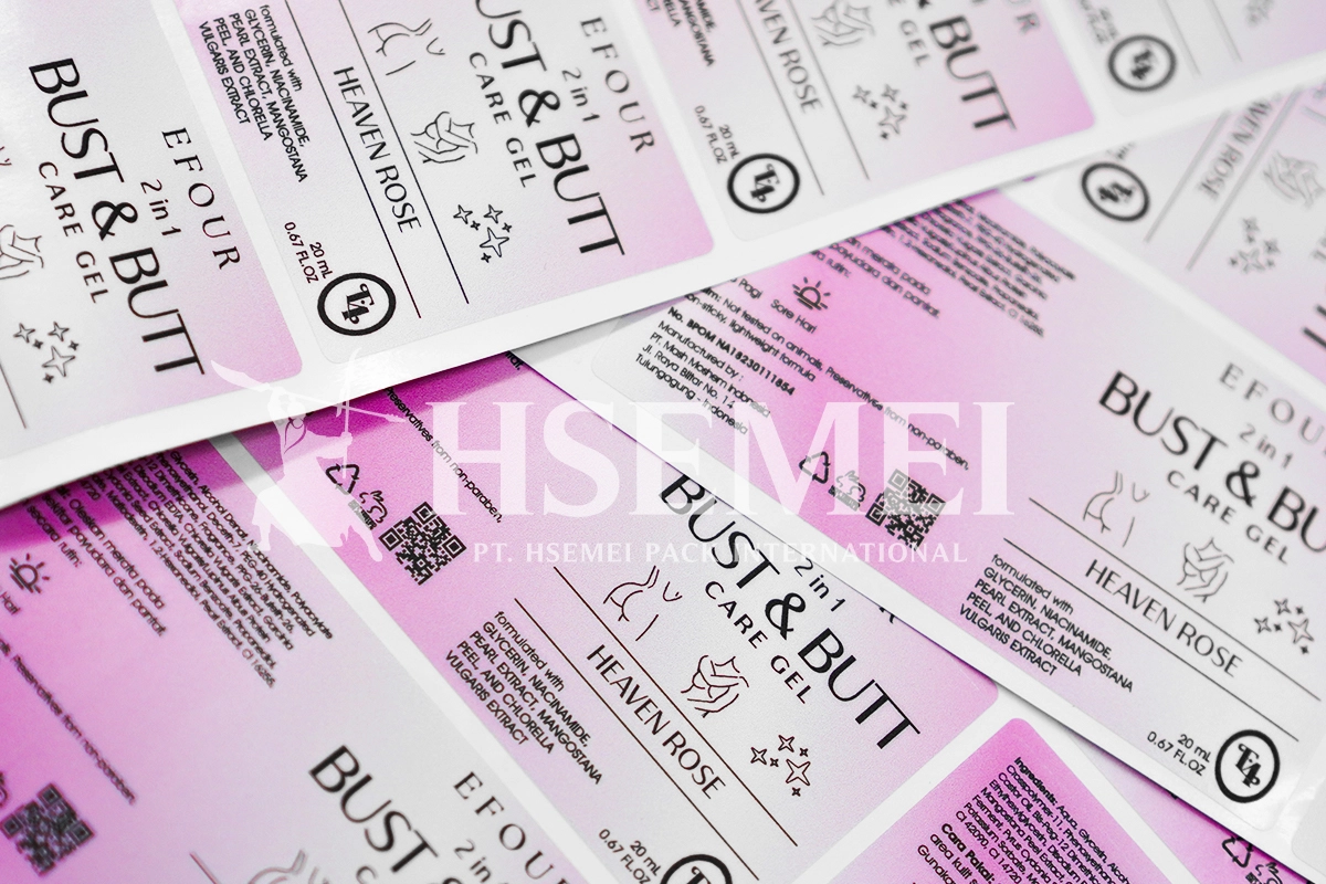 stiker produk kecantikan
