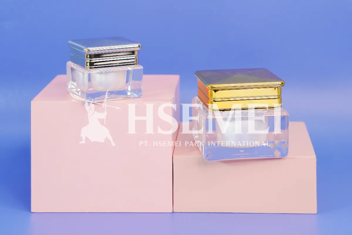 Cetak Botol Jar Kaca Kosmetik, Bebas Pilih Bahan dengan Hasil Premium 1 botol jar kaca