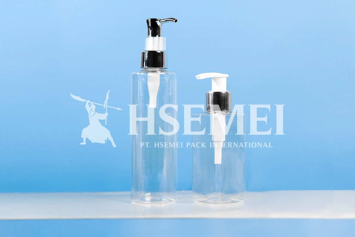 Cetak Botol Pump Facial Wash, Bebas Pilih Bahan & Ukuran Kemasan 1 cetak botol pump facial wash desain kustom