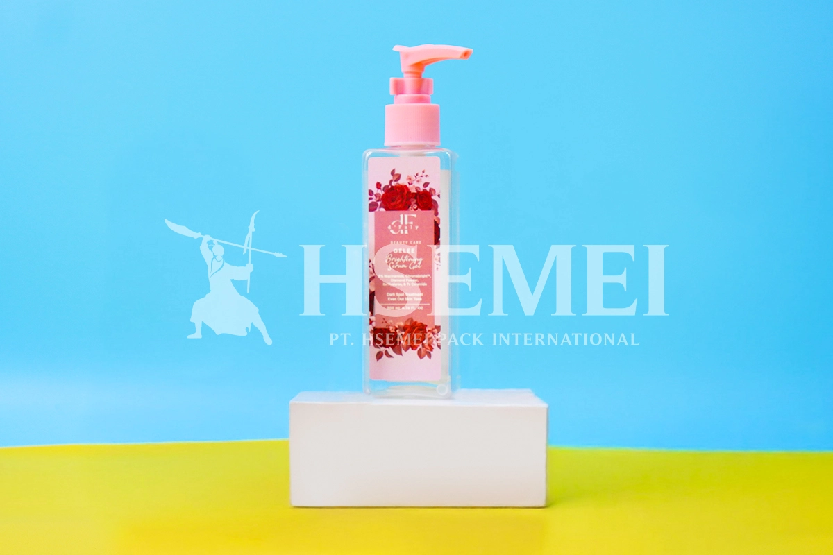 cetak botol shampoo 100ml desain kustom