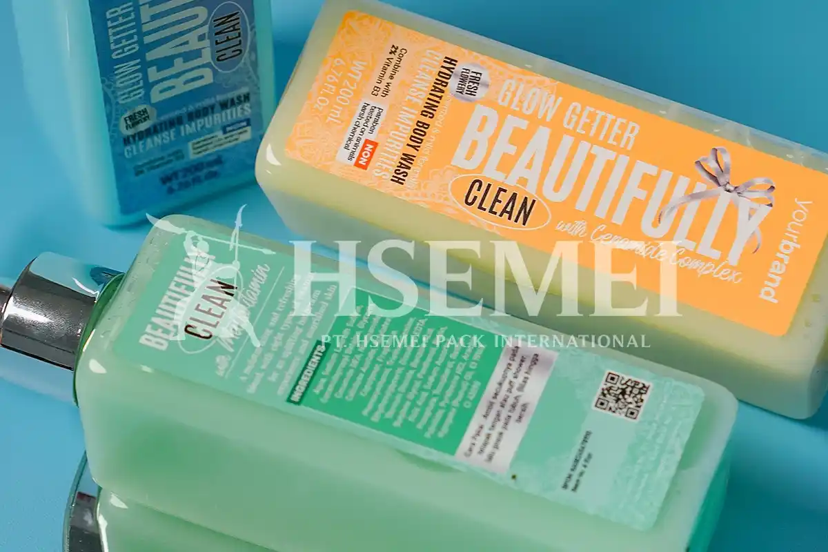 ukuran kemasan sabun mandi cair