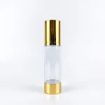 BOTOL AIRLESS LUXURY SPRAY UKURAN 100 mL DENGAN AKSEN GOLD