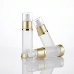 BOTOL AIRLESS PUMP BAHAN PP FROSTED TRANSPARAN