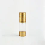 BOTOL AIRLESS RING AKSEN GOLD METALIK UKURAN 15 mL