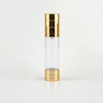 BOTOL AIRLESS RING AKSEN GOLD METALIK UKURAN 20 mL