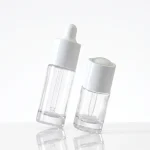 BOTOL DROPPER KOSMETIK BAHAN GLASS (KACA) BENING TRANSPARAN