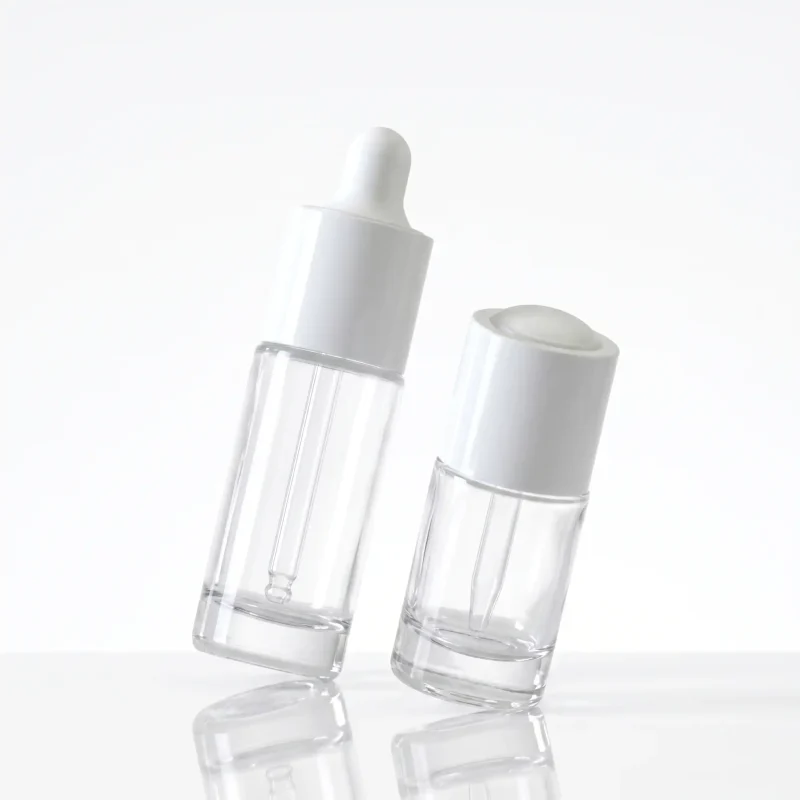 BOTOL DROPPER KOSMETIK BAHAN GLASS (KACA) BENING TRANSPARAN