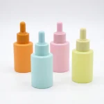 BOTOL DROPPER KOSMETIK BESAR BAHAN GLASS (KACA) WARNA ORANGE, BIRU, PINK, & KUNING