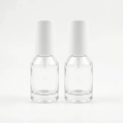 BOTOL KOSMETIK BENTUK SILINDER BAHAN GLASS (KACA) TRANSPARAN