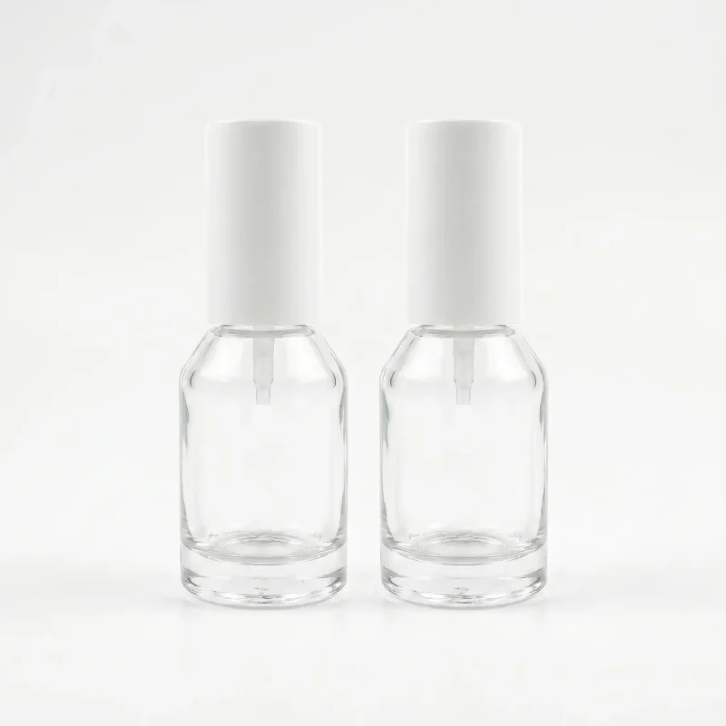 BOTOL KOSMETIK BENTUK SILINDER BAHAN GLASS (KACA) TRANSPARAN