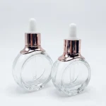 BOTOL KOSMETIK DROPPER BAHAN GLASS (KACA) BENING TRANSPARAN