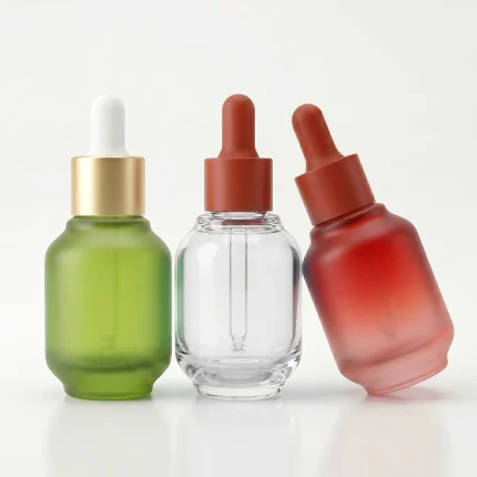 BOTOL KOSMETIK DROPPER BAHAN GLASS (KACA) TRANSPARAN UKURAN 30 mL