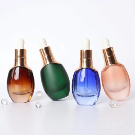 BOTOL KOSMETIK DROPPER BENTUK OVAL BULAT