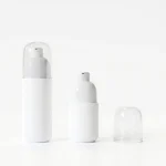 BOTOL KOSMETIK HDPE JENIS PUMP PUTIH SOLID