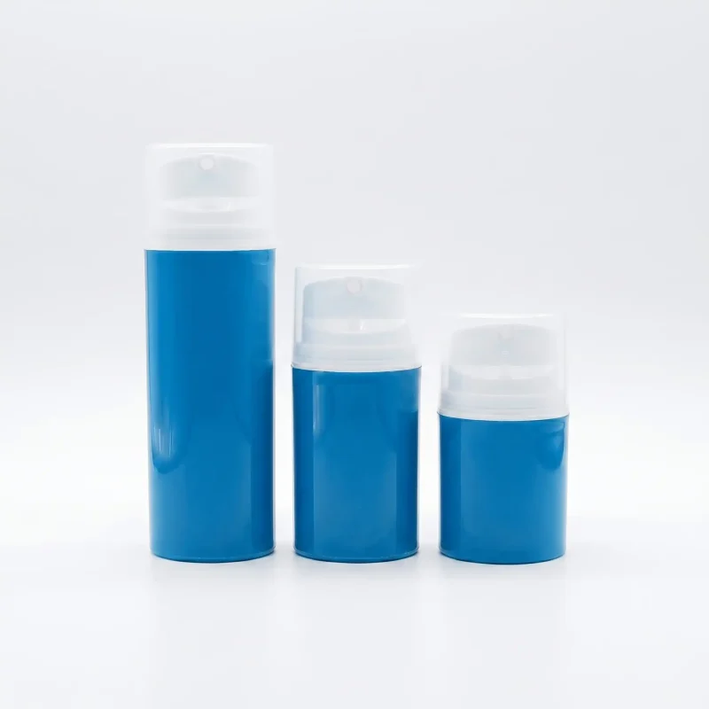 BOTOL KOSMETIK JENIS AIRLESS PUMP BENTUK SILINDER MINI