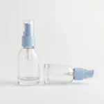 BOTOL KOSMETIK JENIS PUMP BAHAN GLASS (KACA) BENING TRANSPARAN