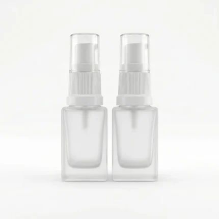 BOTOL KOSMETIK KECIL BENTUK KOTAK JENIS PUMP