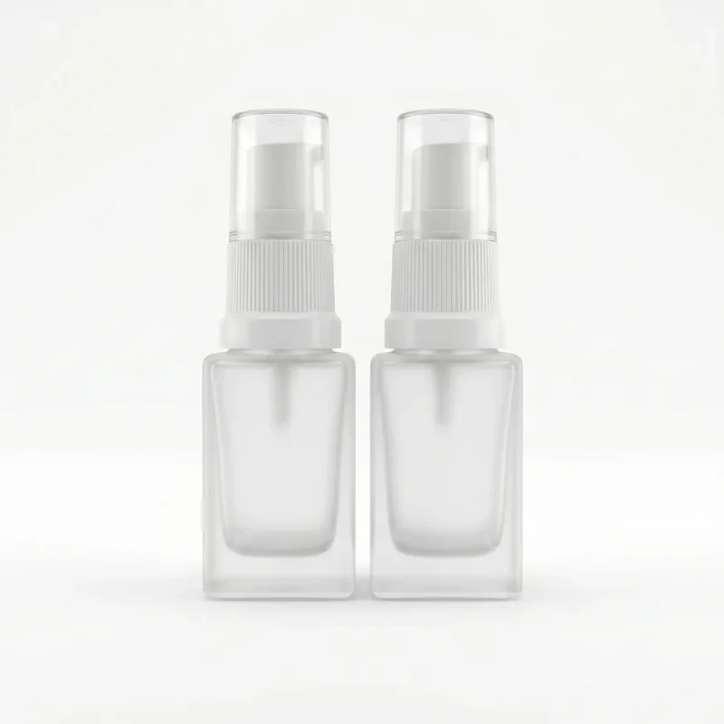 Home 27 BOTOL KOSMETIK KECIL BENTUK KOTAK JENIS PUMP