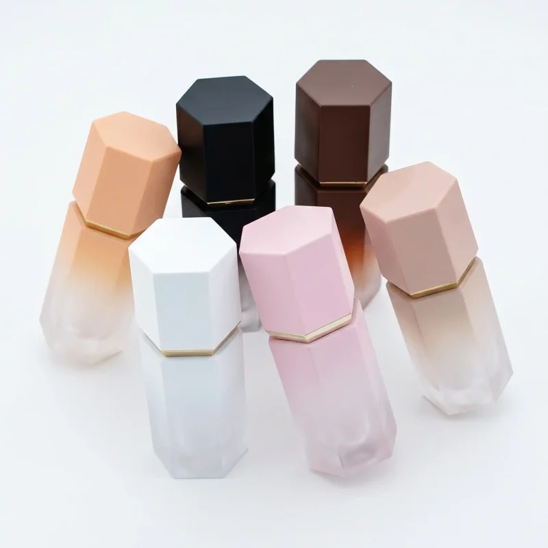 BOTOL KOSMETIK LIP CARE DOE FOOT APPLICATOR BENTUK SILINDER SEGI ENAM