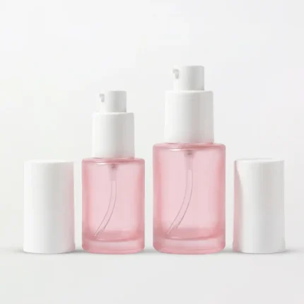 BOTOL KOSMETIK PUMP BULAT SILINDER