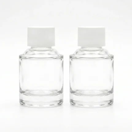 BOTOL KOSMETIK SILINDER JENIS SCREW CAP BAHAN GLASS (KACA)