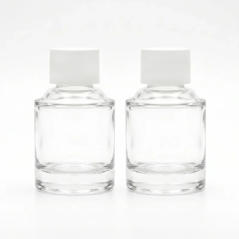 BOTOL KOSMETIK SILINDER JENIS SCREW CAP BAHAN GLASS (KACA)
