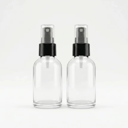 BOTOL KOSMETIK SPRAY BAHAN GLASS (KACA) BENING TRANSPARAN