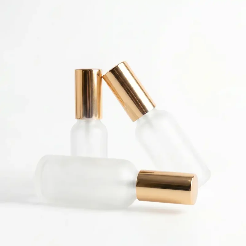 Home 37 BOTOL KOSMETIK SPRAY BAHAN GLASS (KACA) DENGAN CAP GOLD