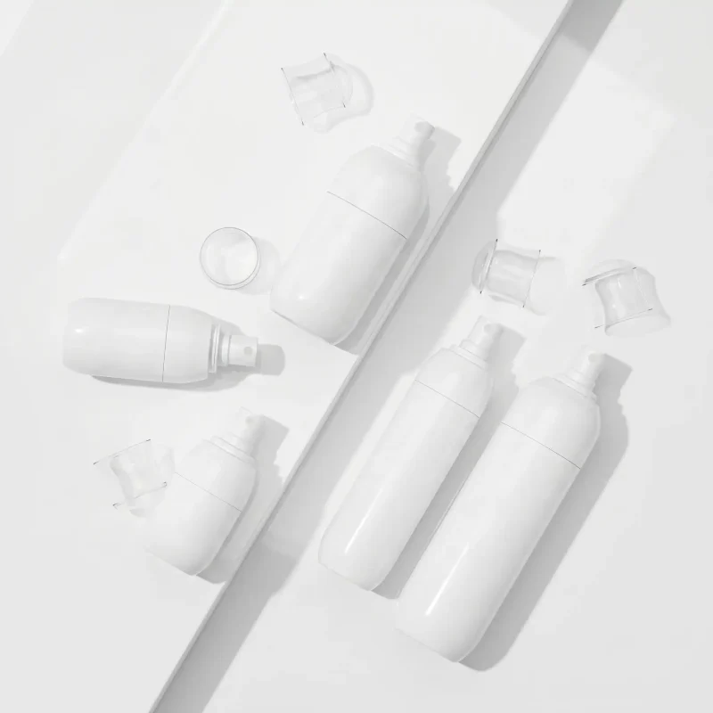BOTOL KOSMETIK SPRAY WARNA PUTIH SOLID