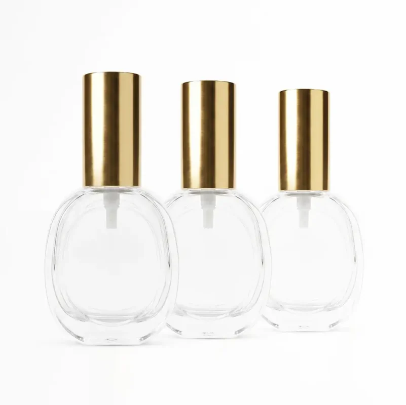 BOTOL OVAL SPRAY KOSMETIK BAHAN GLASS (KACA)