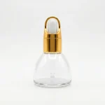 BOTOL PAGODA RING KERANJANG GOLD KARET PUTIH UKURAN 20 mL