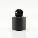 BOTOL PARFUM BDR VARIAN HITAM DOFF DENGAN CAP HITAM GLOSSY
