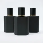 BOTOL PARFUM PREMIUM WARNA HITAM SOLID DENGAN AKSEN GOLD