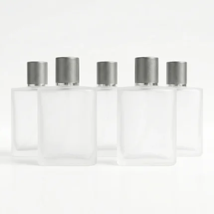 BOTOL PARFUM SPRAY PUTIH FROSTED UKURAN 100 mL
