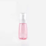 BOTOL SANCE ROUND SET SPRAY WARNA PINK TRANSPARAN