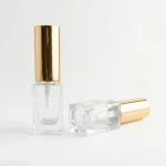 BOTOL SPRAY BENTUK KOTAK TUMPUL BAHAN GLASS (KACA) BENING TRANSPARAN