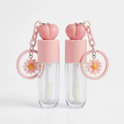 KEMASAN DOE FOOT APPLICATOR LIP GLOSS BENTUK SILINDER PIPIH BAHAN GLASS (KACA)