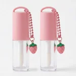 KEMASAN LIP GLOSS DOE FOOT APPLICATOR BENING TRANSPARAN DENGAN GANTUNGAN KUNCI