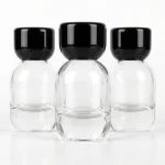BOTOL PARFUM SPRAY BENIGN TRANSPARAN DENGAN CAP HITAM