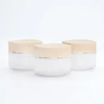 JAR POT KOSMETIK DENGAN CAP BENTUK BUNGA
