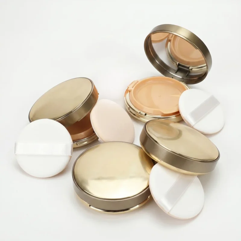 KEMASAN KOMSETIK CUSHION COMPACT PREMIUM DENGAN APPLICATOR DAN CERMIN