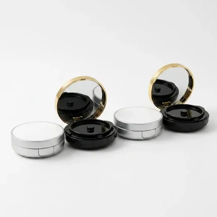 KEMASAN KOSMETIK CUSHION COMPACT BENTUK BULAT MELINGKAR