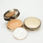 KEMASAN KOSMETIK CUSHION COMPACT WARNA CHAMPAGNE GOLD GLOSSY