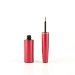 KEMASAN KOSMETIK EYELINER TUBE RY-L14101 VARIAN WARNA MERAH METALIK DENGAN AKSEN SILVER