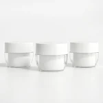 KEMASAN KOSMETIK JAR POT RYWM-00006 VARIAN WARNA BENING TRANSPARAN DENGAN CAP PUTIH
