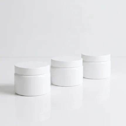 KEMASAN KOSMETIK JENIS POT JAR WARNA PUTIH DOFF